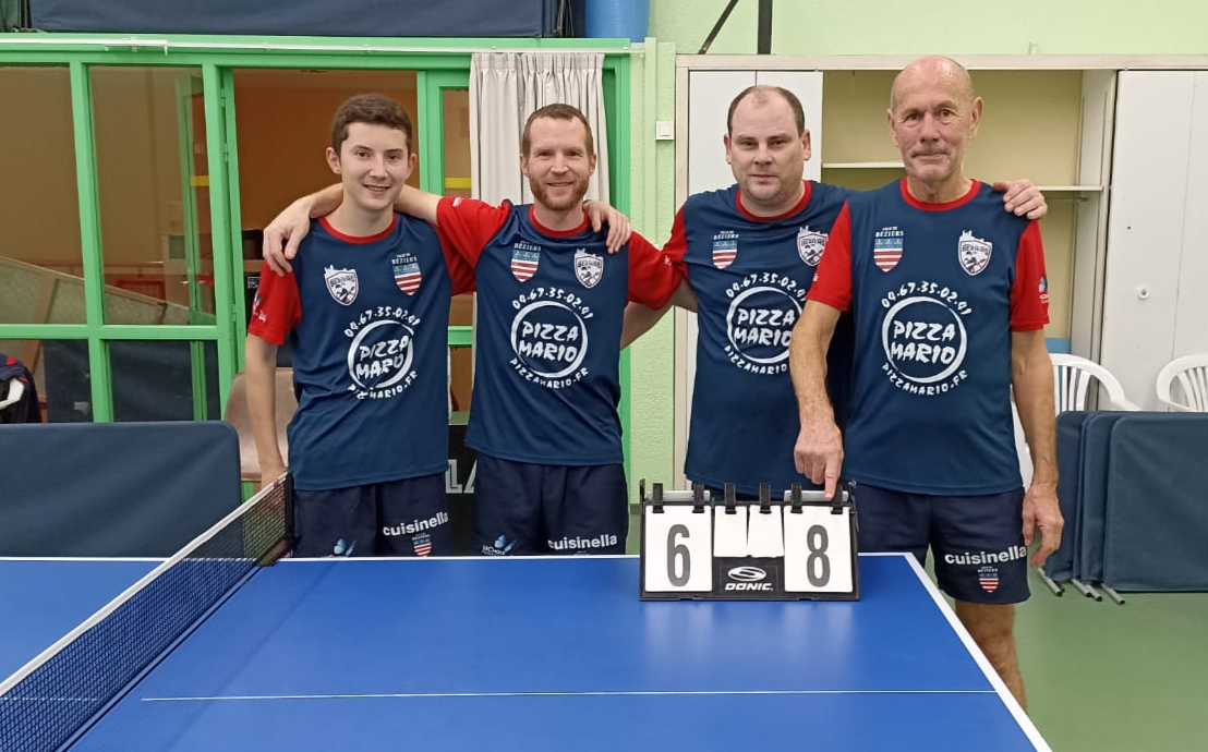 Résultats 1ère journée Phase 2 du championnat par équipes