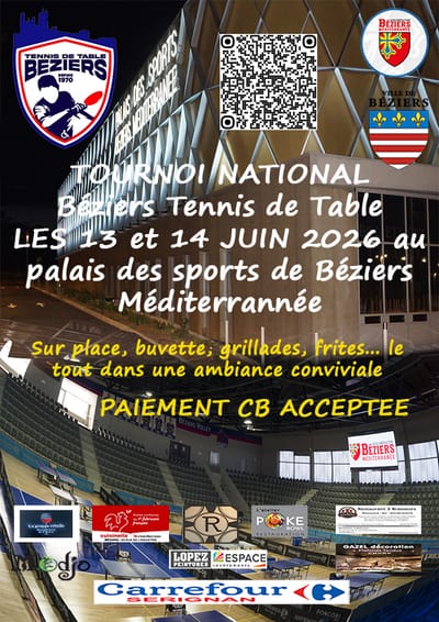 Tournoi National Béziers TT 2026