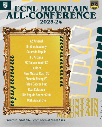 2023-2024 ECNL Mountain All-Conference U17 Awards