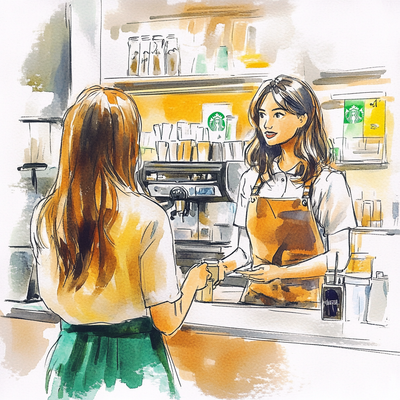 Ordering At Starbucks - קטע שמיעה למתחילים הזמנת קפה בסטארבקס