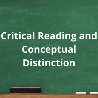 שאלות Critical Reading and Conceptual Distinction למבחן ה-SAT