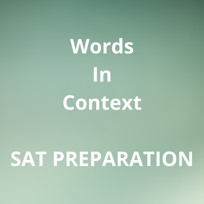 שאלות Words in Context למבחן ה-SAT