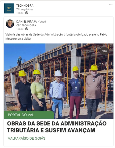 Obras da Sede da Administração tributária