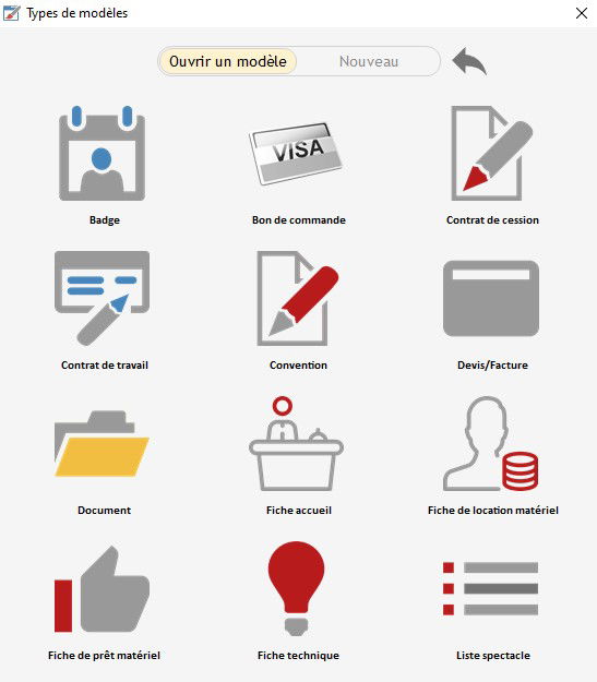 LES MODELES DE DOCUMENTS
