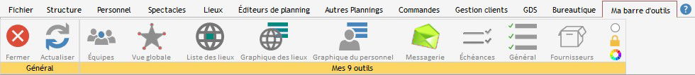 LA NOUVELLE BARRE D'OUTILS