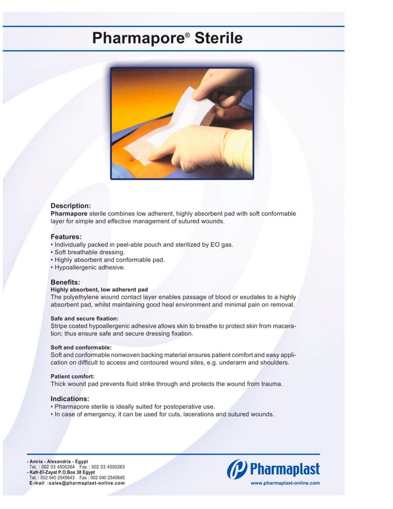 NON-WOVEN POST-OPERATIVE DRESSING.