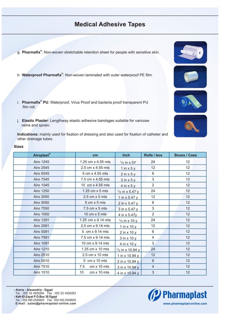 MEDICAL ADHESIVE TAPES
