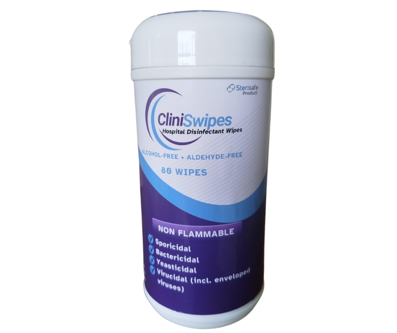 CLINISWIPES HIGH-LEVEL DISINFECTANT WIPES