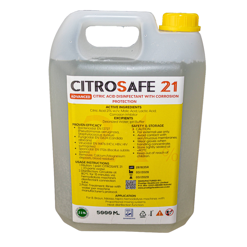 CITRIC ACID BASED DISINFECTANTS WITH CORROSION INHIBITOR