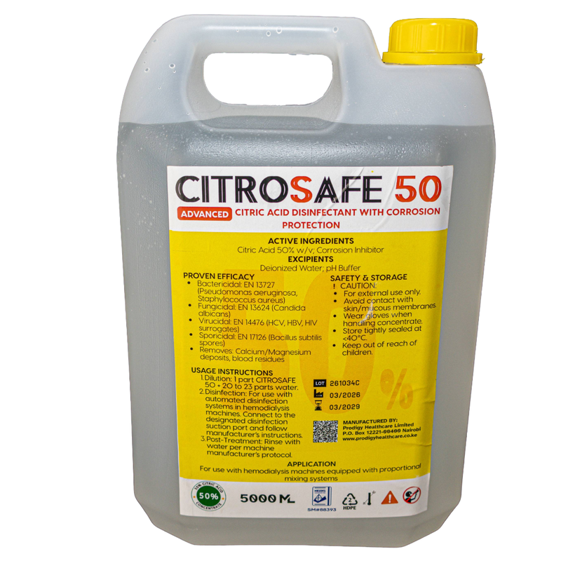 CITRIC ACID BASED DISINFECTANTS WITH CORROSION INHIBITOR