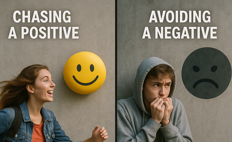 Chasing the Positive vs. Avoiding the Negative