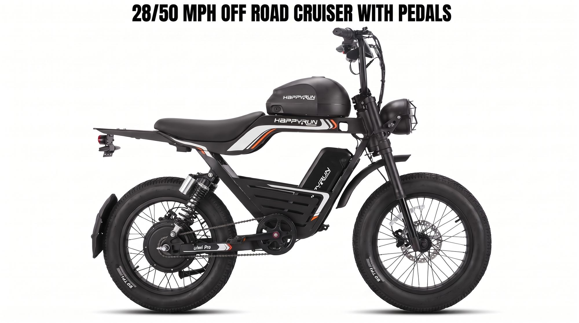 Happy Run G100PRO 3000w Dual Battery E Bike