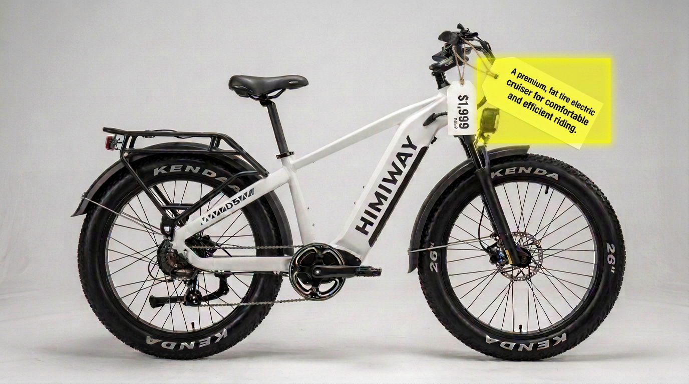 Himiway D5 (Zebra) Torque Sensing Step Through Cruiser