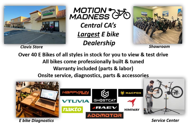 Motion Madness Electric Bikes - eBike shop in Pismo Beach, CA