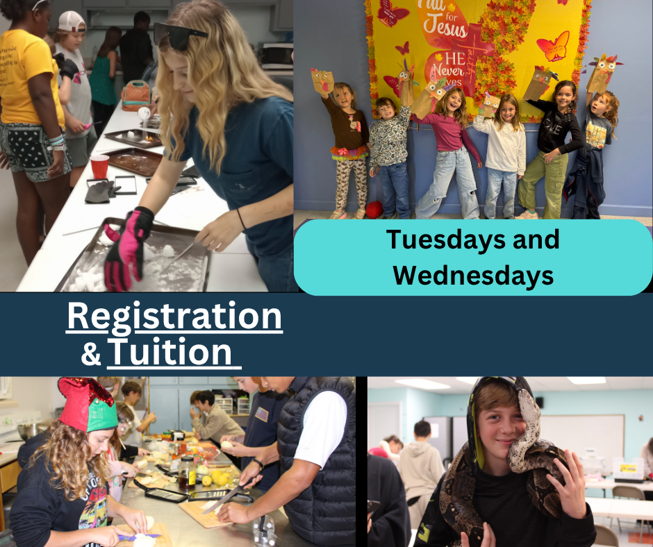 Tuesdays and Wednesdays Tuition and Registration