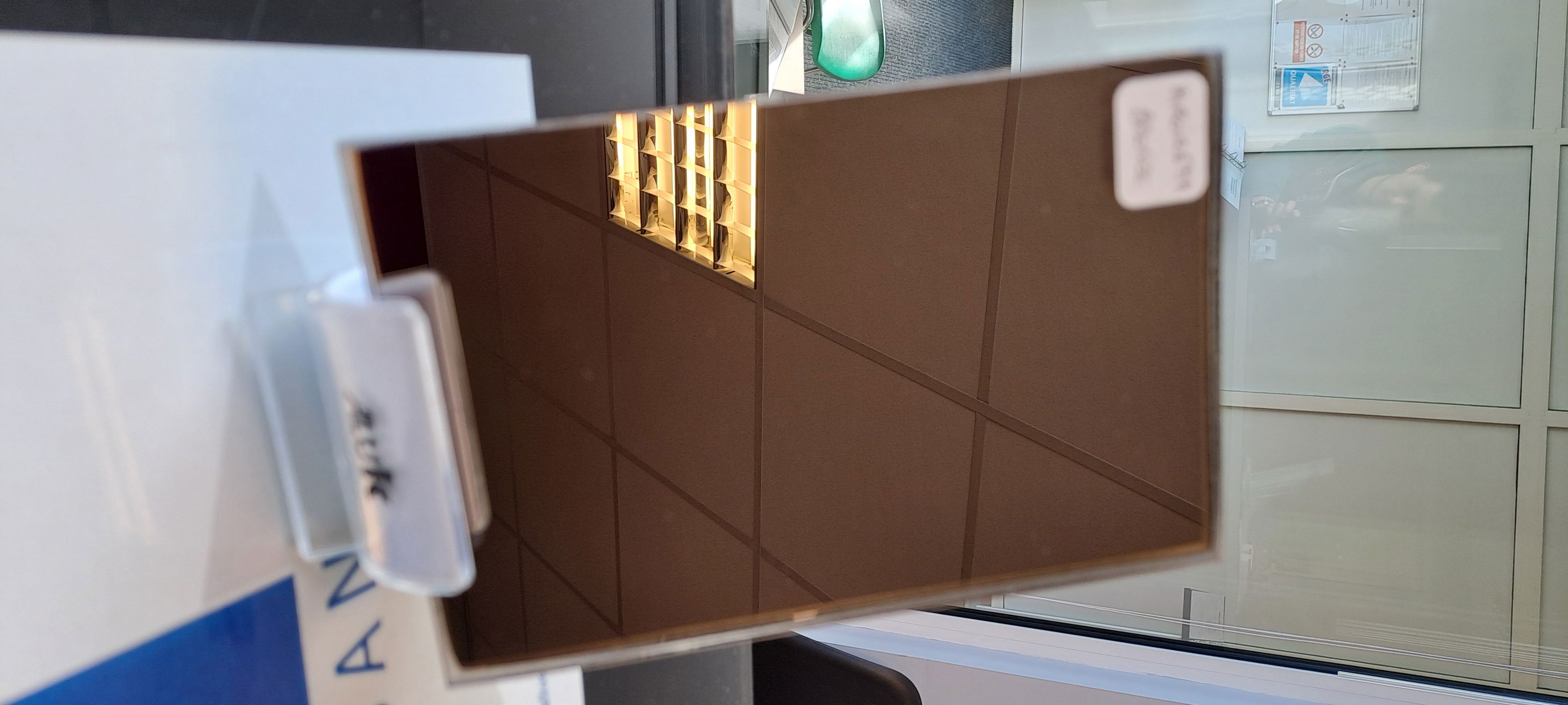 Glace argentée Bronze 6 MM