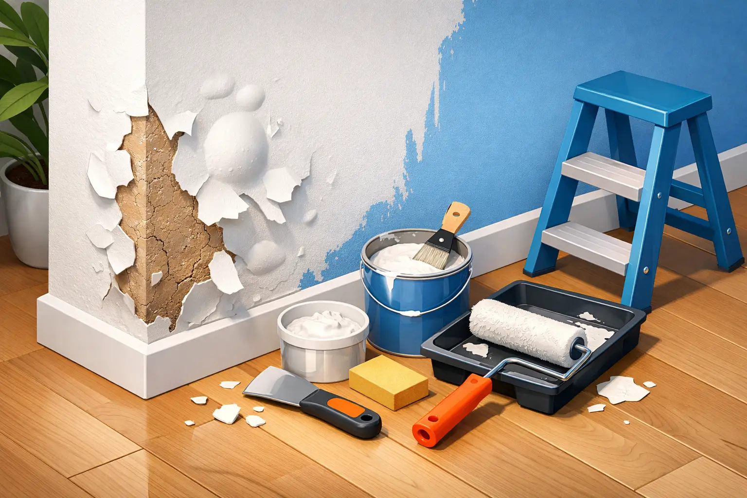 Pourquoi la peinture cloque au mur et que faire ?