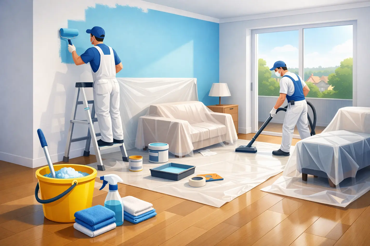 Un chantier peinture propre à Compiègne, sans stress