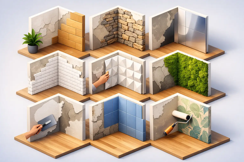 9 idées revêtements pour mur abîmé