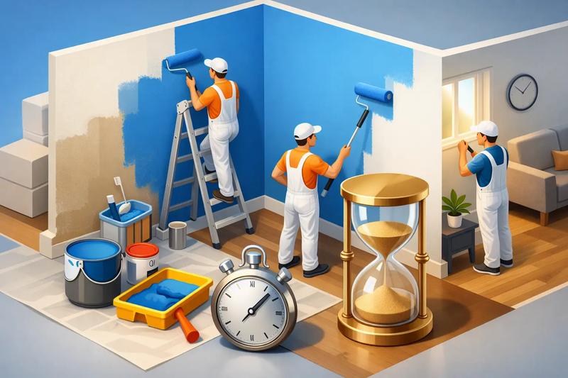 Combien dure un chantier peinture ?