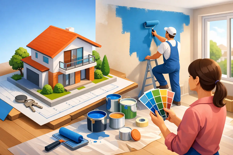 Réussir sa peinture après un achat immobilier