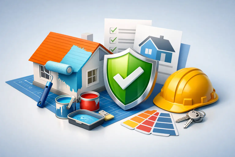 Garanties pour travaux de peinture maison