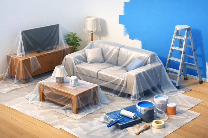 Protéger ses meubles pendant des travaux de peinture