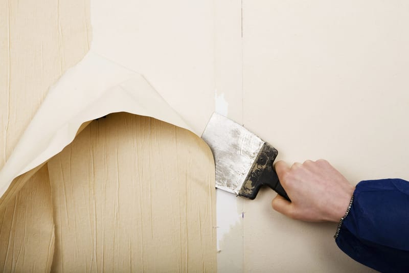 Dépose de papier peint