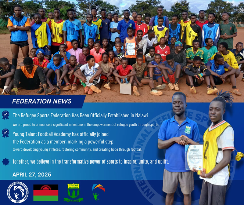 Refugee Sports Federation Established in Malawi