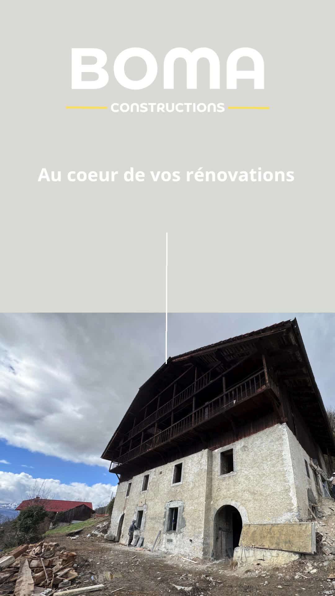 Rénovation d'un corps de ferme à Passy 