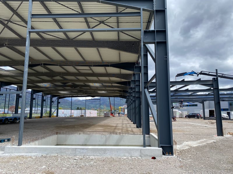 Maçonnerie bâtiment industriel à Marnaz 2024