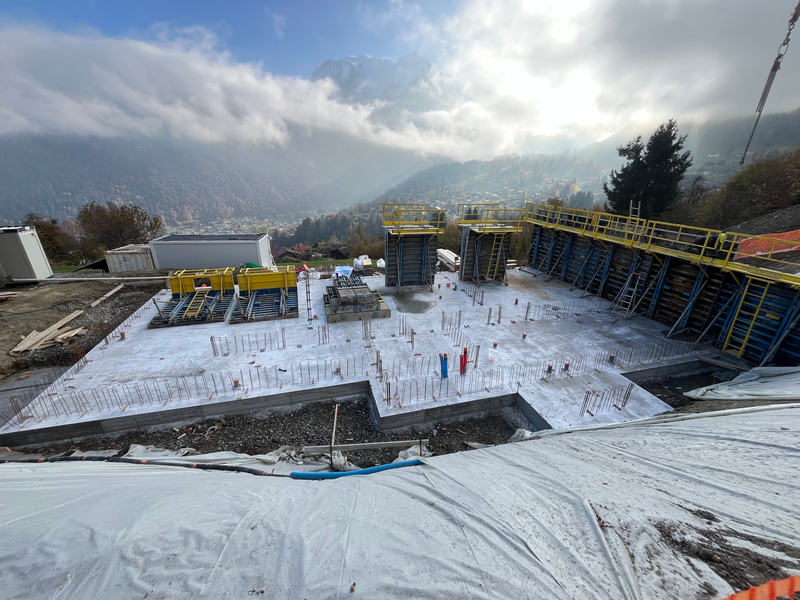 Maçonnerie d'un chalet à Saint-Gervais-Les-Bains 