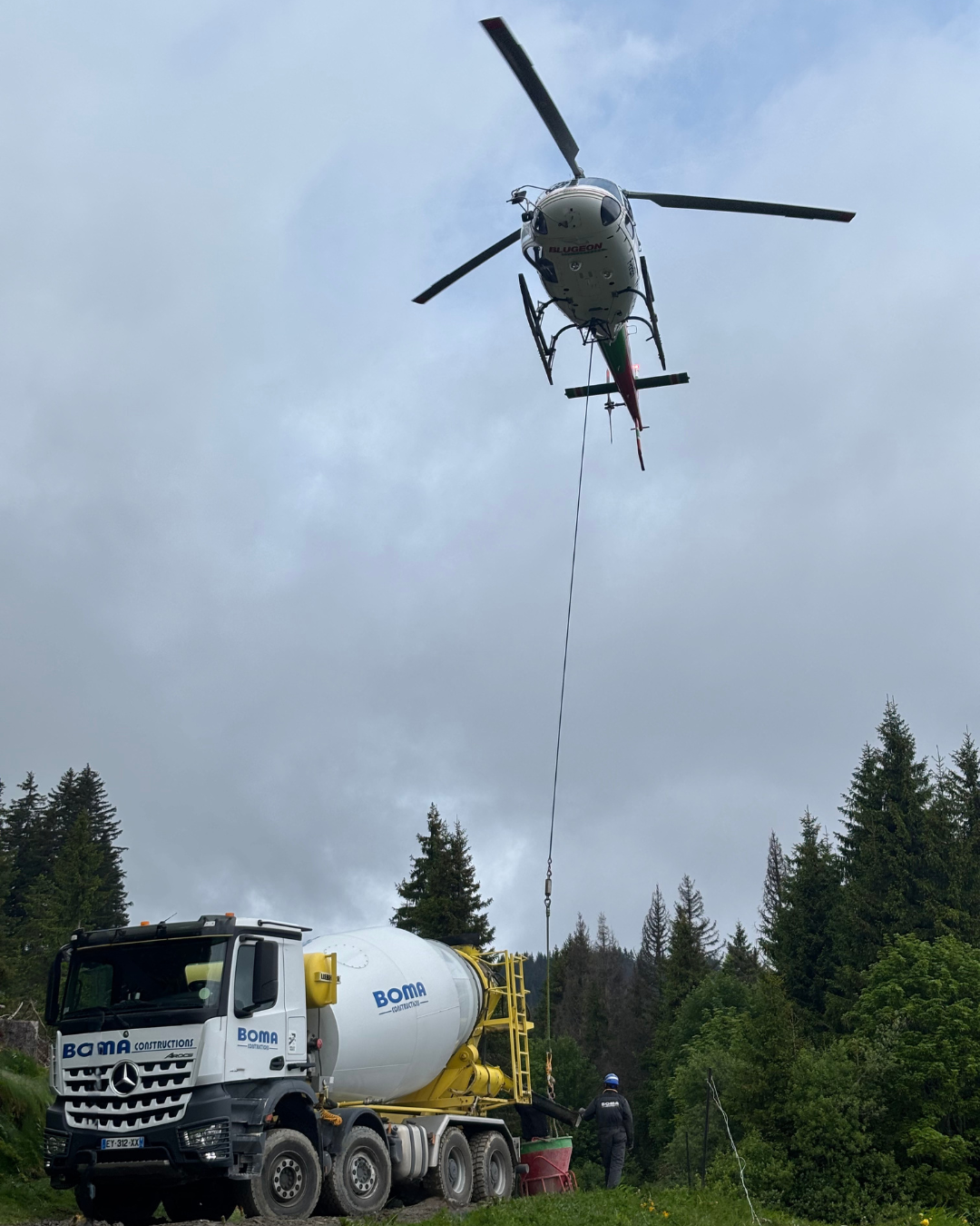 Gare G2 - Massifs pylônes Télécabine Beauregard 