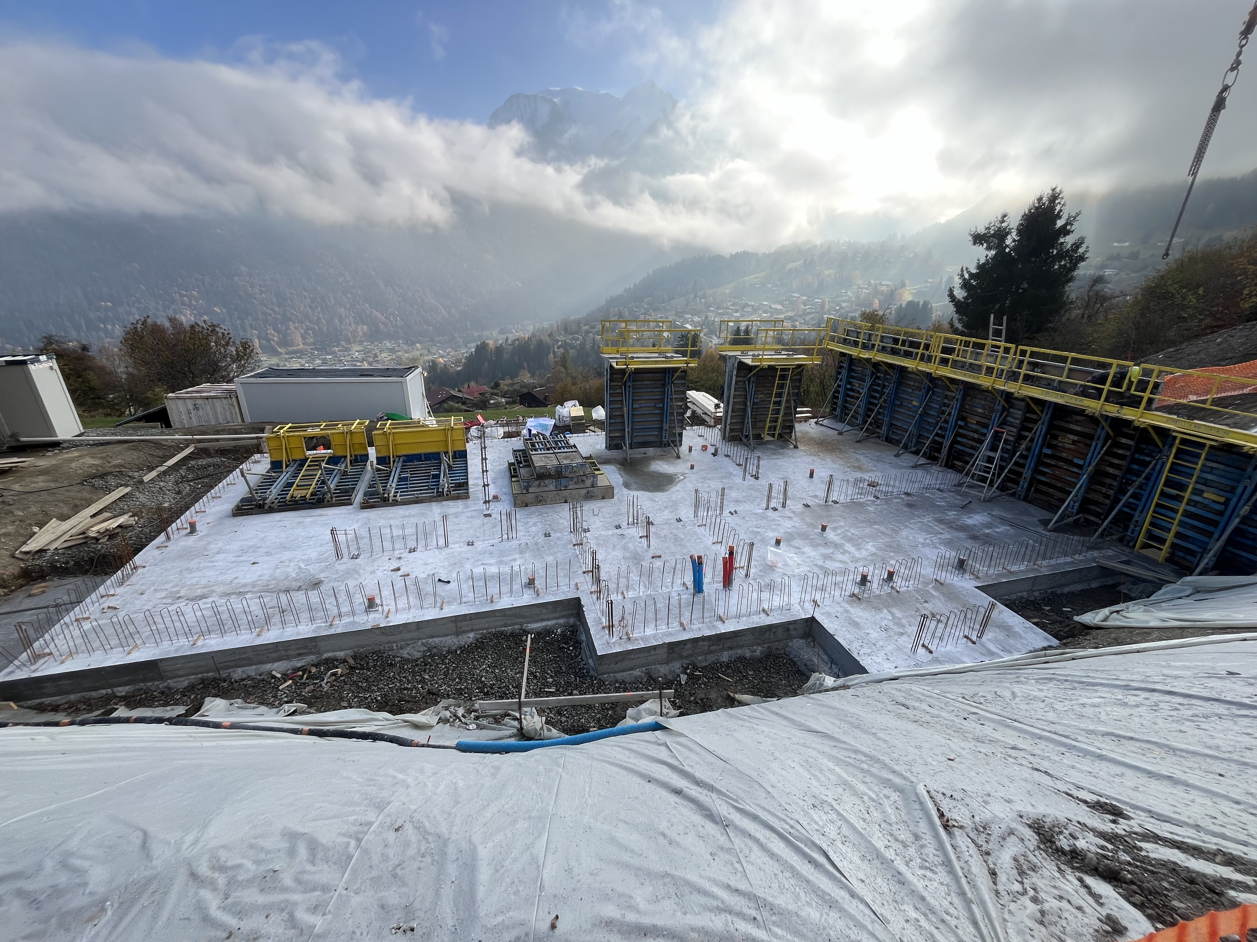 Maçonnerie d'un chalet à Saint-Gervais-Les-Bains 