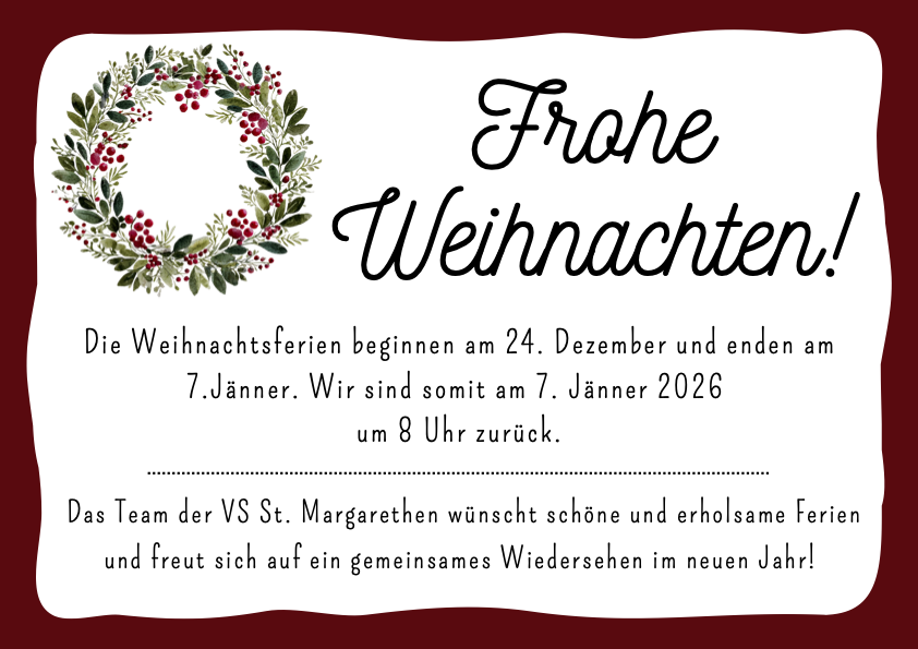 Frohe Weihnachten! (Dezember 2025)