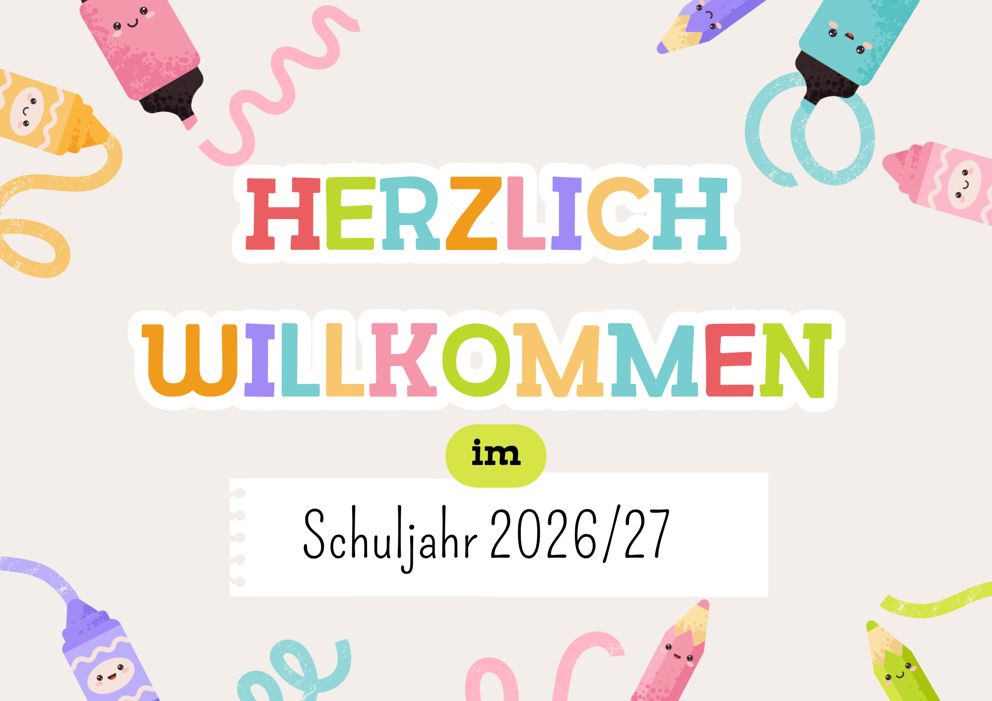 Start in das neue Schuljahr