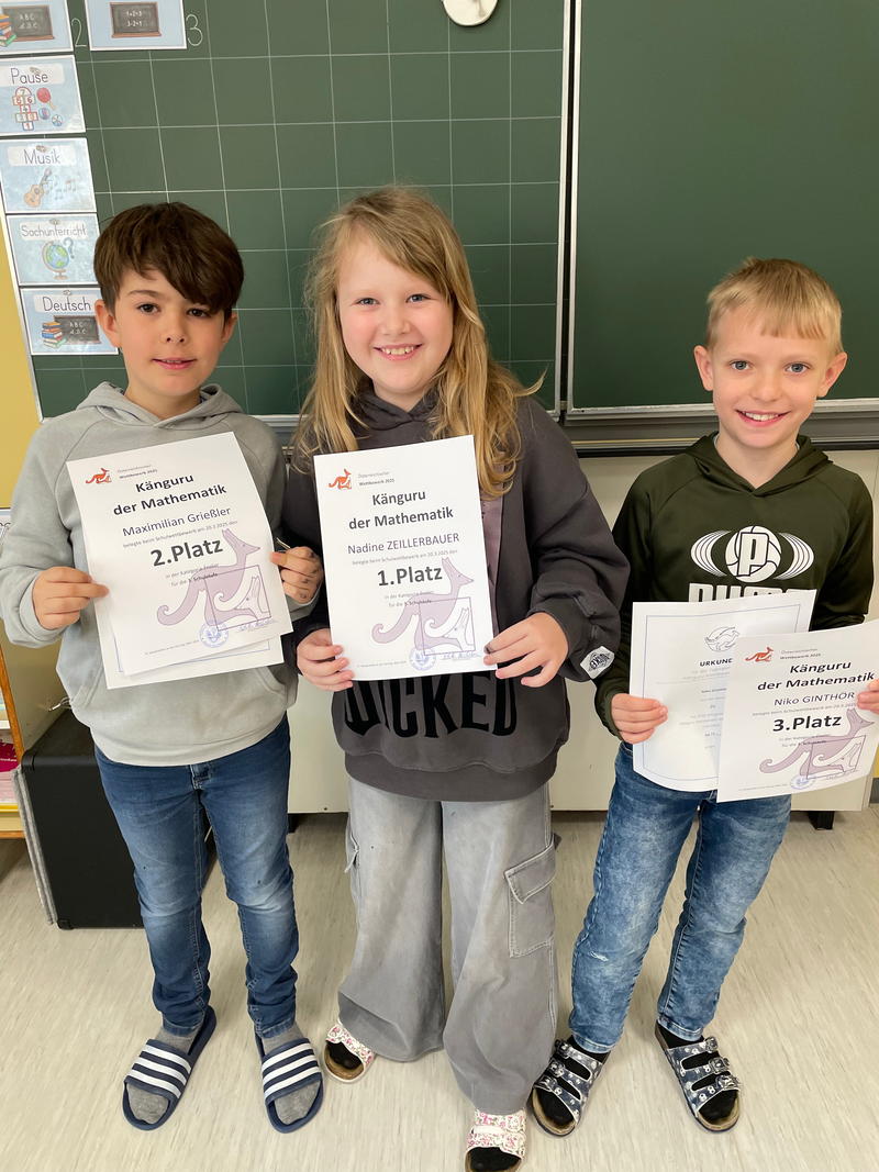 Wettbewerb "Känguru der Mathematik" (März 2025)