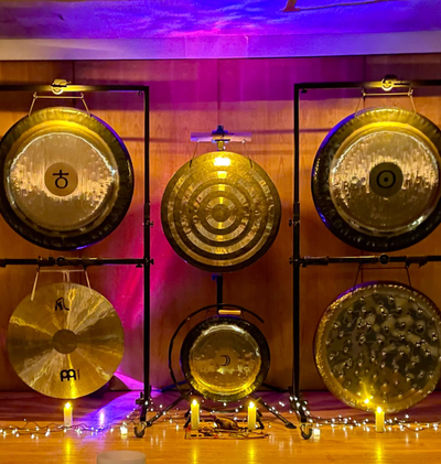 gong &amp; sound immersions – deeply immersive gong baths in kings langley, hertfordshire image