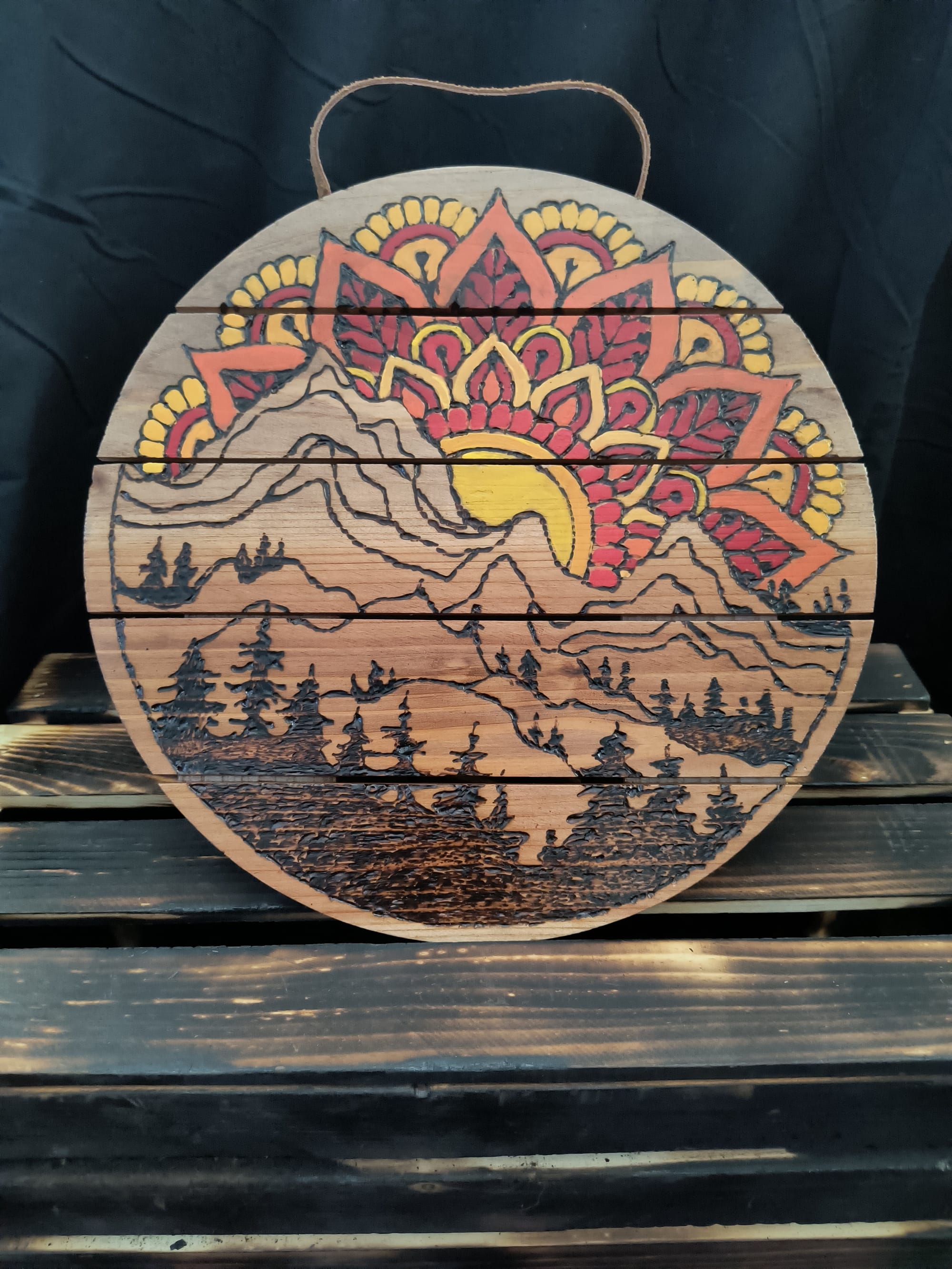 Mountain Mandala Sunset ($20)