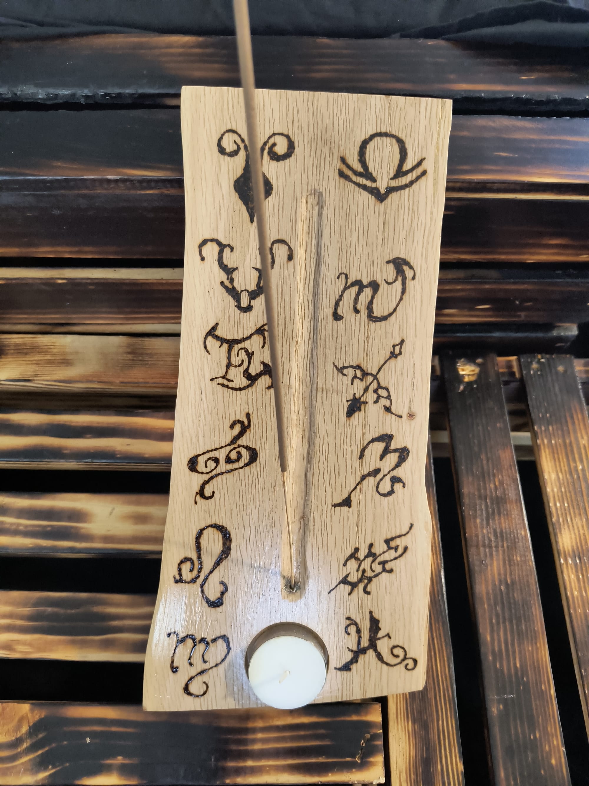 Sister Zodiac Sign Incense and Candle Holder ($25)