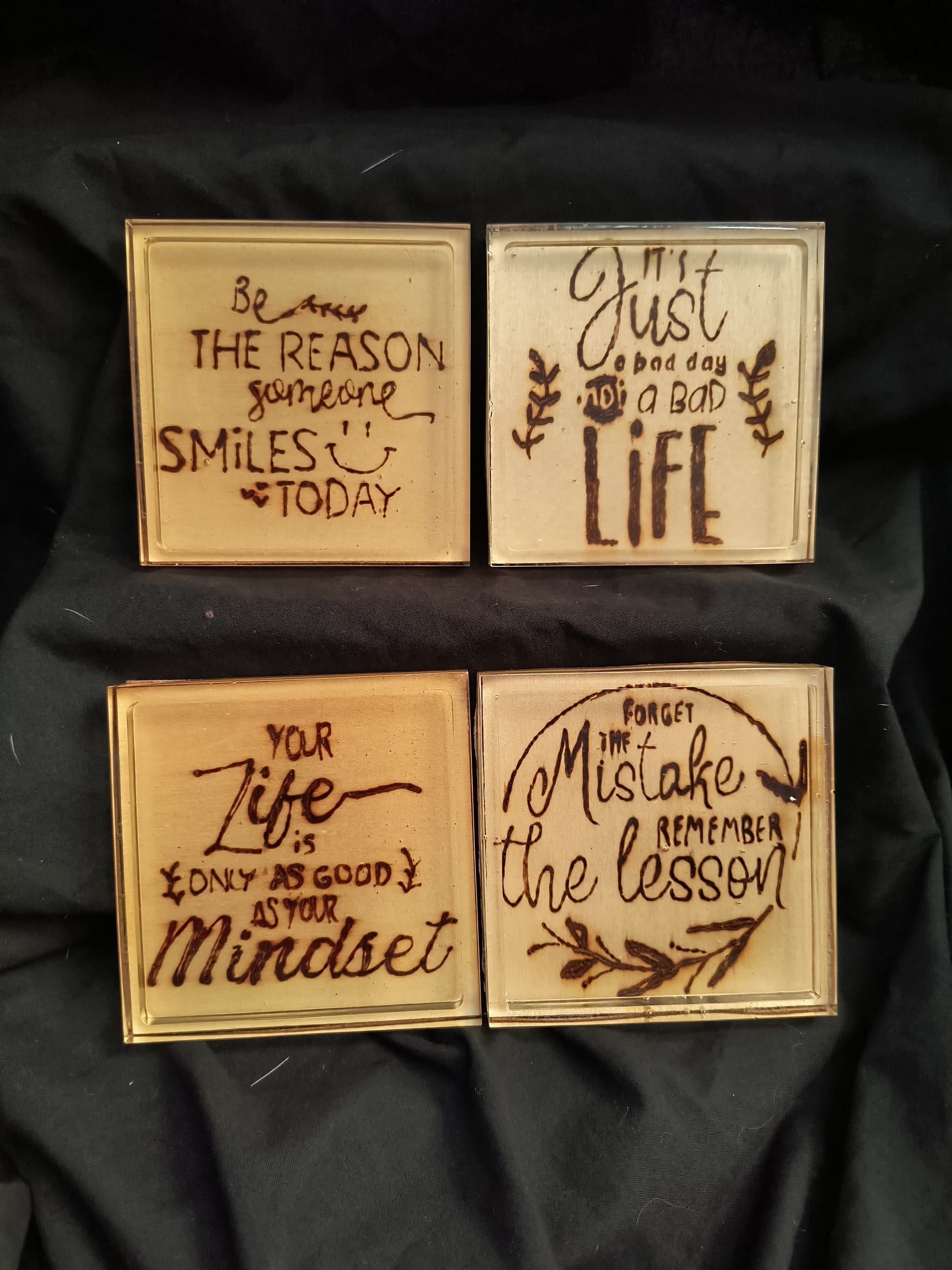 Positive Affirmation Coasters 3(Set of 4 $20 Single $6)