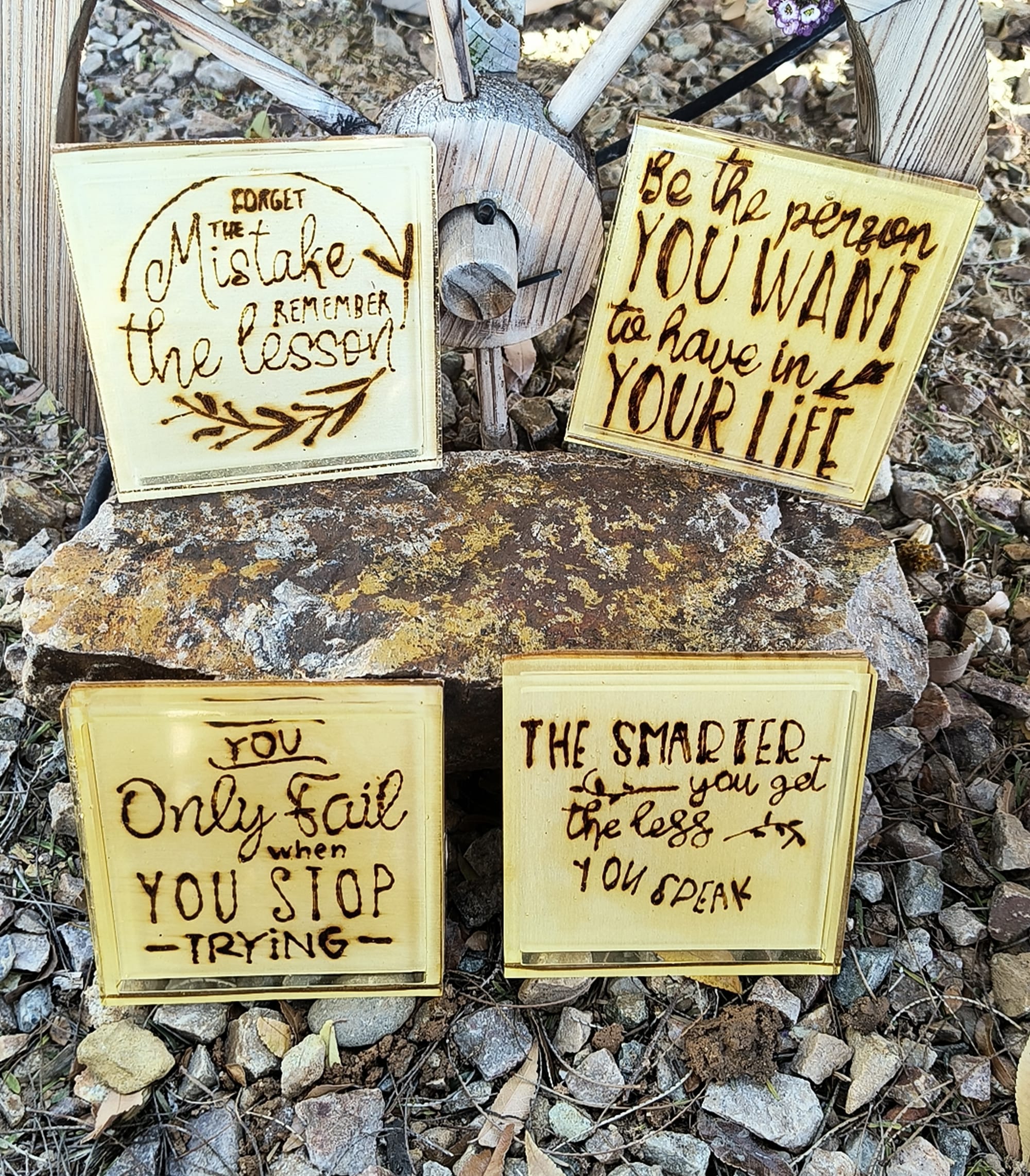 Positive Affirmation Coasters  (Set of 4 $20 Single $6)