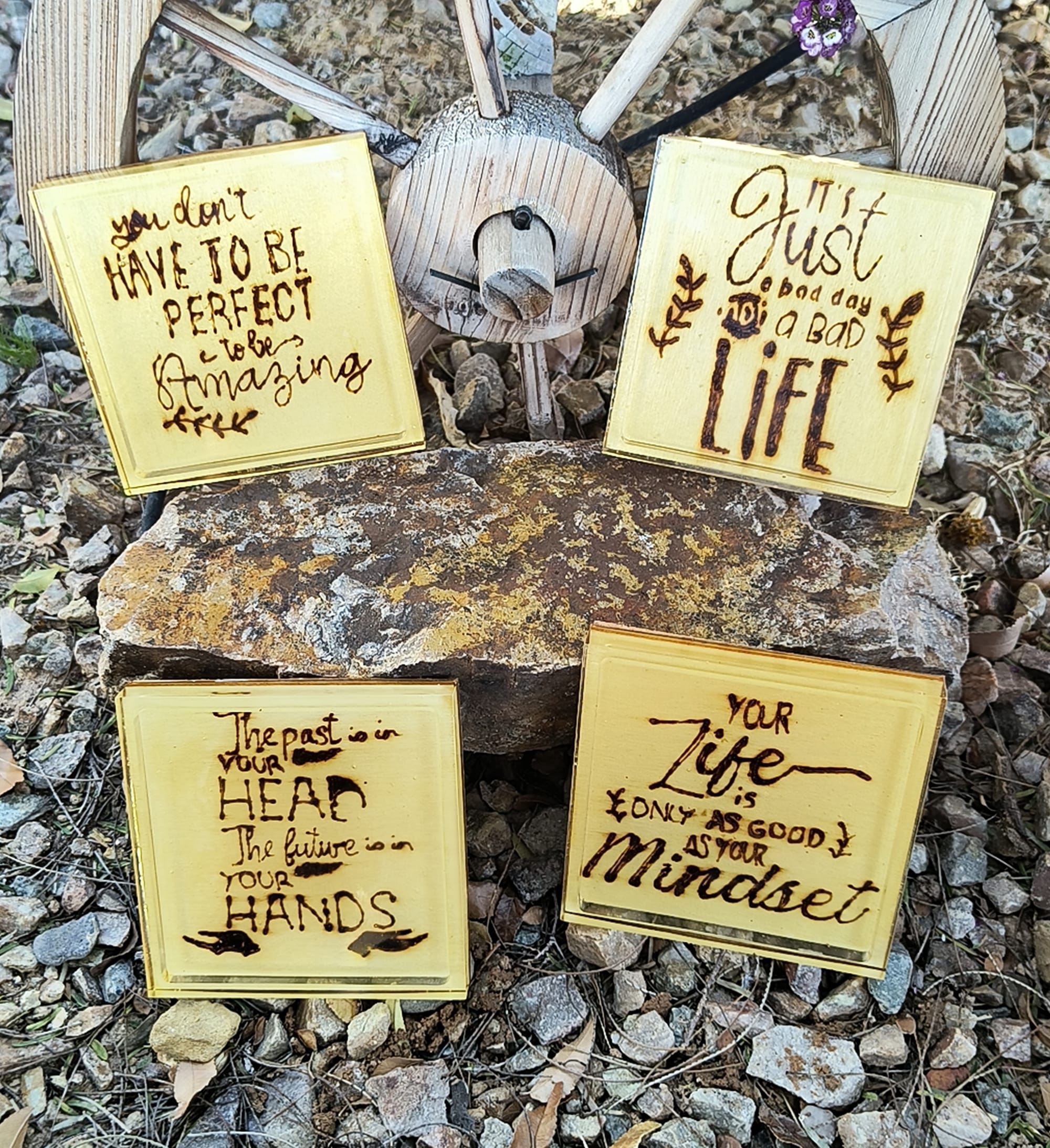 Positive Affirmation Coasters (Set of 4 $20 Single $6)