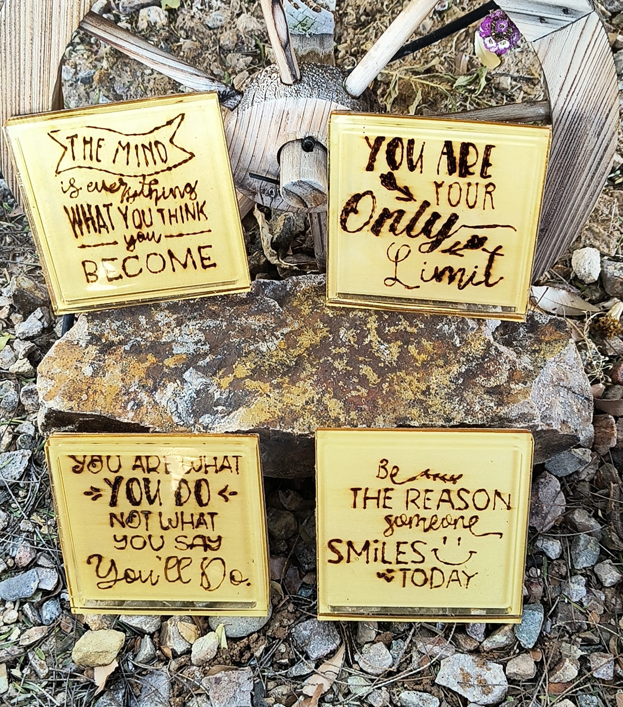 Positive Affirmation Coasters  (Set of 4 $20 Single $6)