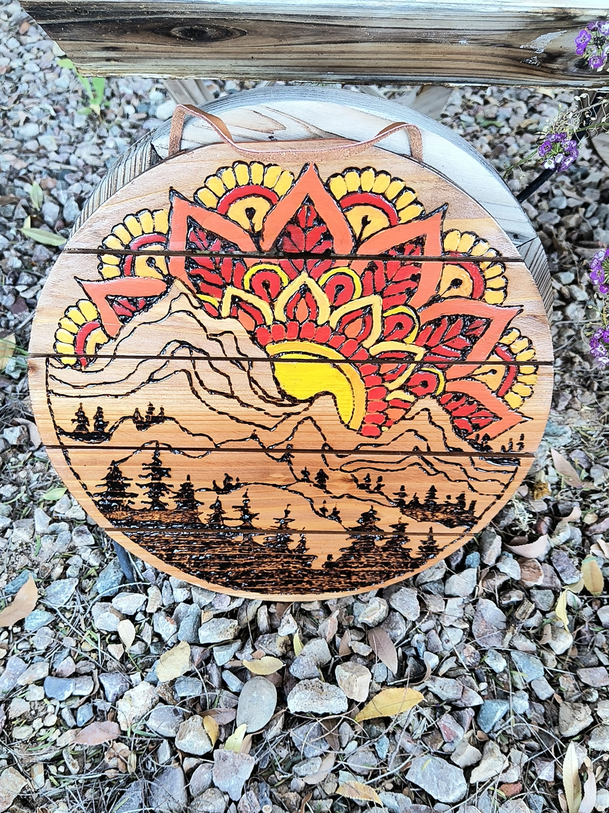 Mountain Mandala Sunset ($20)
