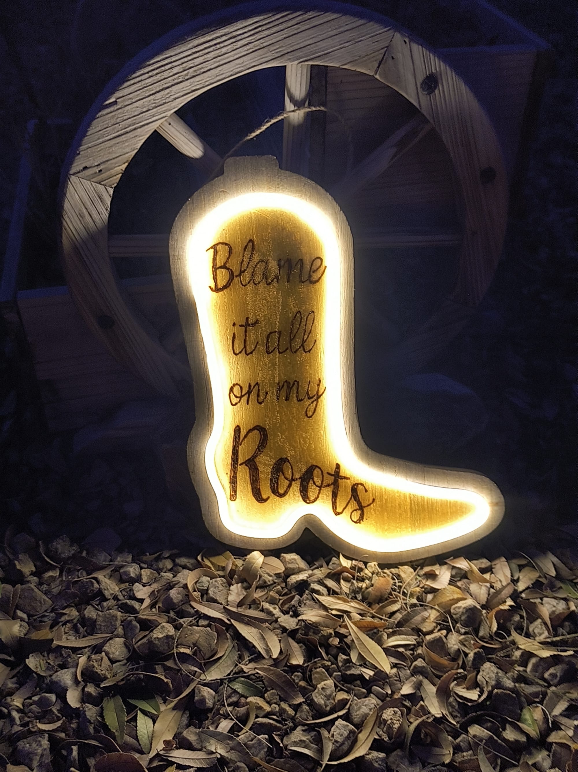 Blame It On My Roots-Light Up ($30 Battaries Included)