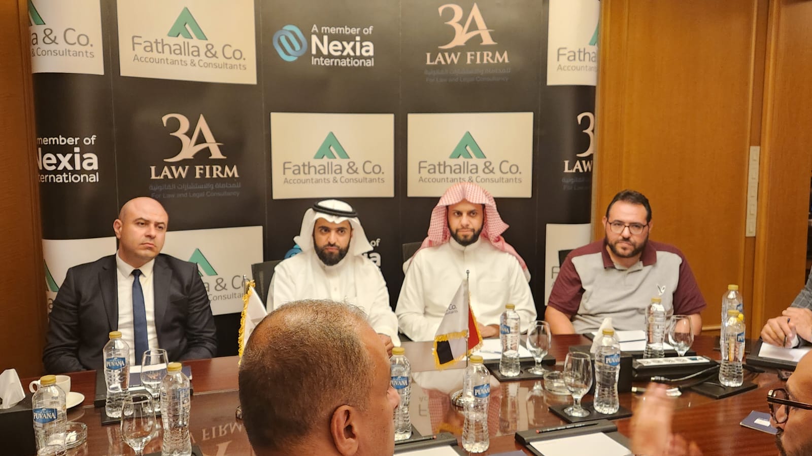 شركة 3A للمحاماة والاستشارات القانونية تلتقي بعدد من رجال الأعمال