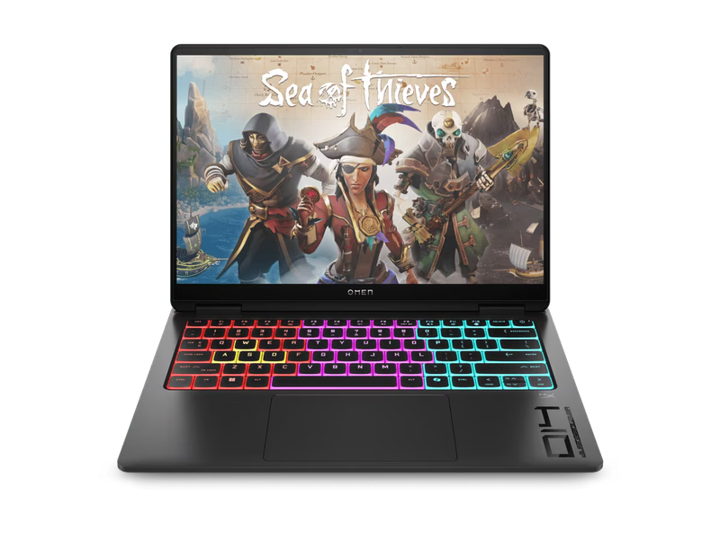 OMEN Transcend 14-fb1010nia – Intel® Core Ultra 7 255H, 16GB DDR5, 1TB SSD, RTX 5050 8GB, 14″ 3K OLED 120Hz, 4-Zone RGB | Black