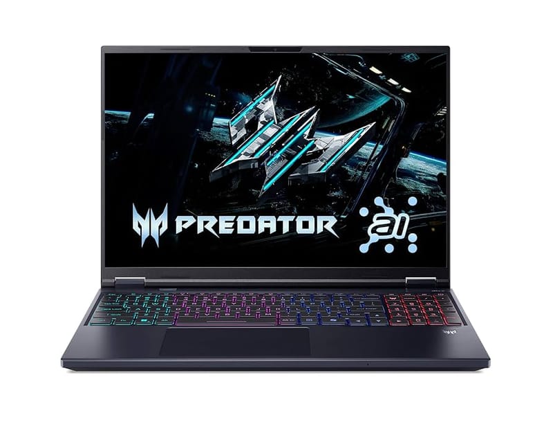 ACER Predator Helios Neo 16S AI Gaming Laptop – Core Ultra 9 275HX, 16GB RAM, 1TB SSD, 16″ QHD+ 2.5K OLED 240Hz, NVIDIA GeForce RTX 5060 8GB, Windows 11 | PHN16S-71-91AW