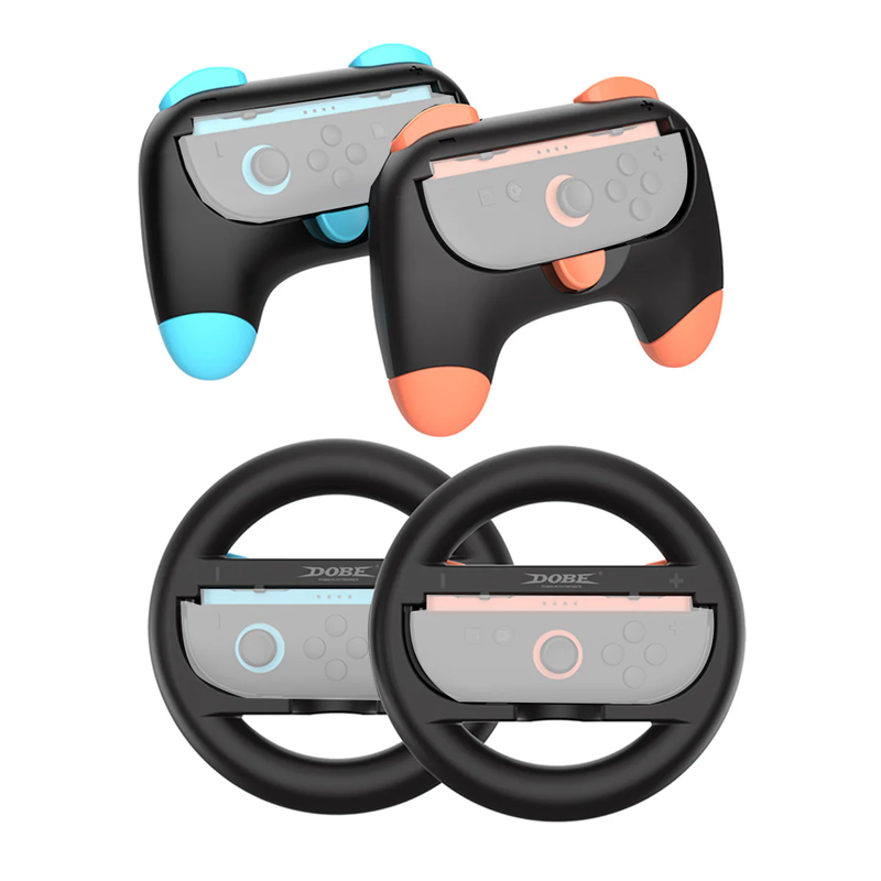 Dobe Controller Grip & Steering Wheel Kit for Nintendo Switch 2